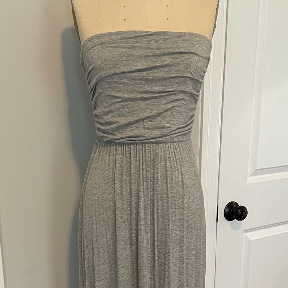 West Kei Strapless Maxi Dress Size xs/s - Gray - Picture 3 of 7